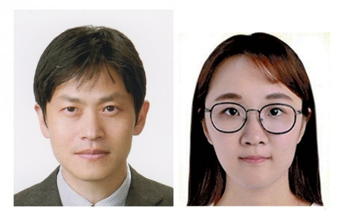 (왼쪽)KAIST 의과학대학원 김준 교수, (오른쪽)이번 연구에 제1저자로 참여한 KAIST 의과학대학원 졸업생 신은비 박사후연구원. 사진=KAIST