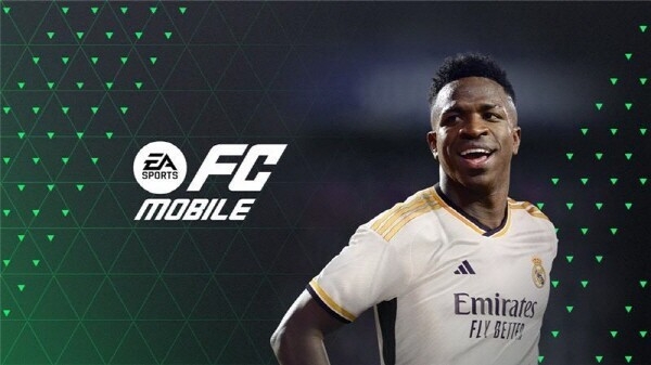 'EA 스포츠 FC 모바일' 공식 이미지. 표지 모델은 레알 마드리드 CF의 비니시우스 주니오르 선수. 사진=넥슨