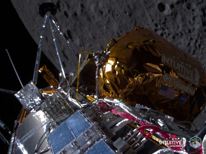 인튜이티브 머신스가 발사한 달 탐사선 '오디세우스'의 모습.  사진=인튜이티브 머신스/연합뉴스