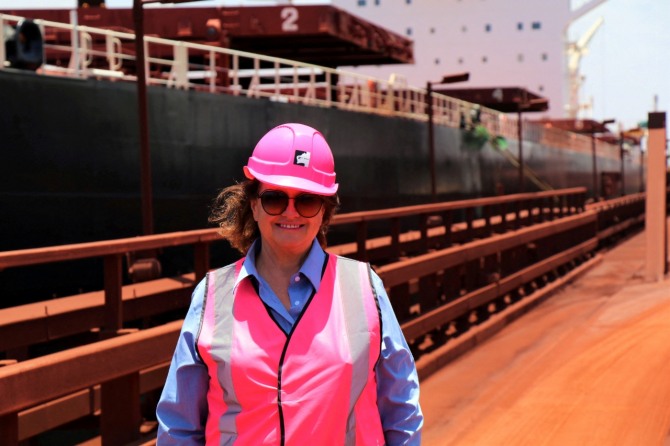 호주 광산 기업 핸콕 프로스패팅의 최고 경영자인 지나 라인하트. 사진=로이터