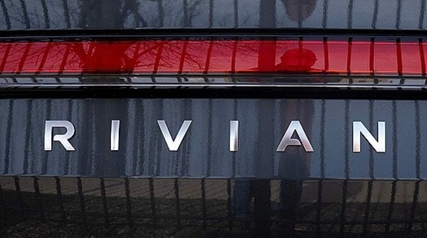 2024년 2월 22일 일리노이주 시카고의 리비안 전기차 로고. 사진=AFP/연합뉴스 