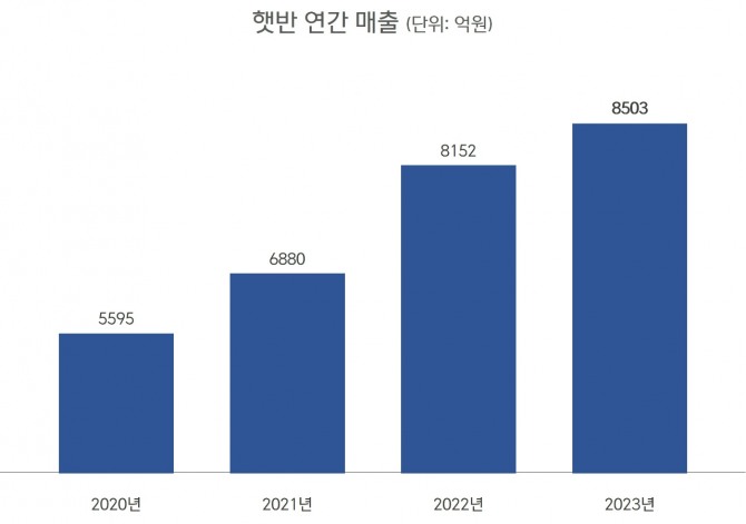 햇반 연간 매출 추이  /사진=CJ제일제당