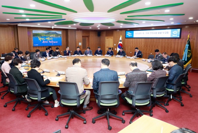 전남 화순군은 28일 군청 소회의실에서 2025년도 국․도비 건의 신규사업 보고회를 개최했다. 사진=화순군