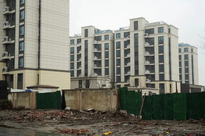 지난달 29일 중국 상하이의 컨트리 가든에서 진행 중인 주택 개발 현장. 사진=로이터 