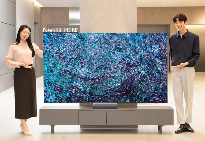 삼성전자가 사전 판매 중인 2024형 Neo QLED 8K 85형 제품. 사진=삼성전자