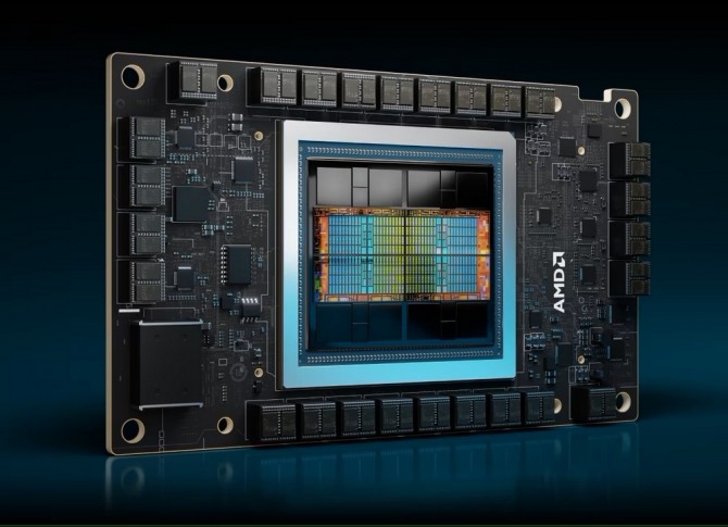 AMD의 최신 AI칩 인스팅트 MI300 시리즈.  사진=AMD