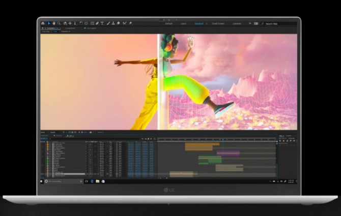 더욱 강력해진 영상편집 능력을 선보인 LG그램 프로. 사진=LG전자