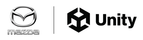마츠다 모터 코퍼레이션(왼쪽)과 유니티 로고. 사진=각 사