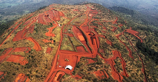 기니의 시만두 철광석 프로젝트.