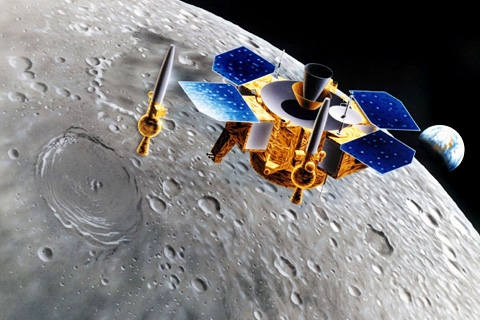 일본 우주항공연구개발기구의 달탐사 위성.