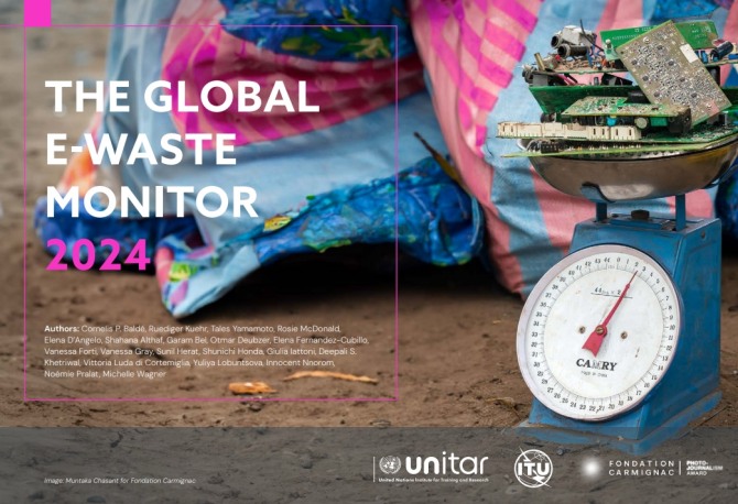 2024년 유엔 글로벌 전자폐기물 모니터 보고서. 사진=유엔