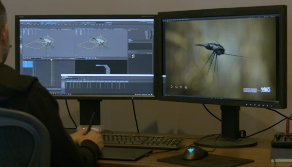 와일리 컴퍼니가 영화 '듄' CG 작업 과정에서 레노버 씽크스테이션 제품을 활용하는 모습. 사진=레노버 공식 유튜브 채널