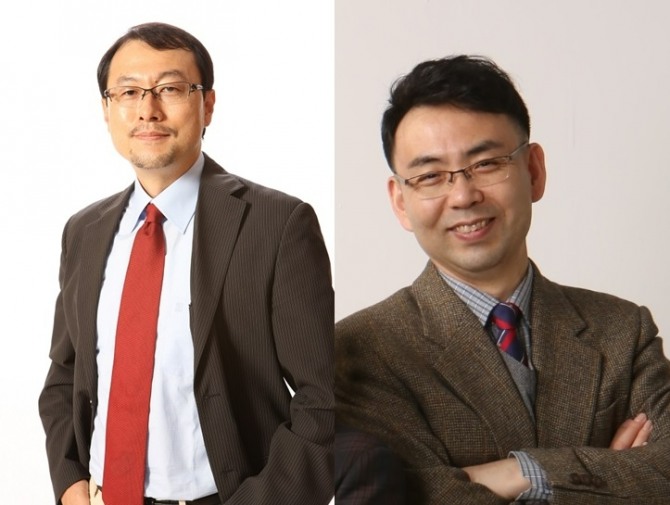 (왼쪽)KAIST 생명과학과 전상용 교수, (오른쪽)KAIST 바이오및뇌공학과 박성홍 교수. 사진=KAIST