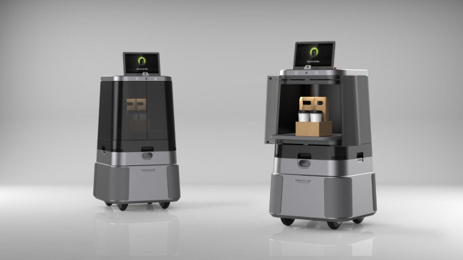 현대차·기아가 2022년 12월 현대차·기아가 공개했던 호텔 배송 로봇을 개선해 개발한 달이 딜리버리는 사무실이나 쇼핑몰 등 복잡한 공간에서도 물건 배달이 가능한 자율주행 배송 로봇이다. 사진=현대차그룹