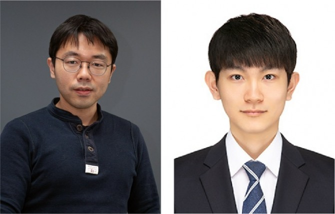 (왼쪽부터) 바이오및뇌공학과 장무석 교수, 송국호 박사과정. 사진=KAIST