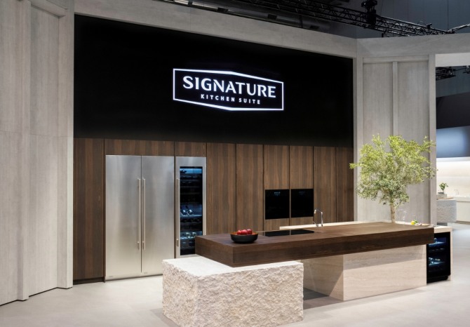 LG전자가 ‘밀라노 디자인 위크 2024’에 참가해 조성한 시그니처 키친 스위트 전시존. 사진=LG전자