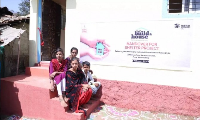LG전자가 인도의 비영리 주택 단체인 해비타트 인도와 손을 잡고 18채의 주택과 40채의 위생 시설을 완공했다.
