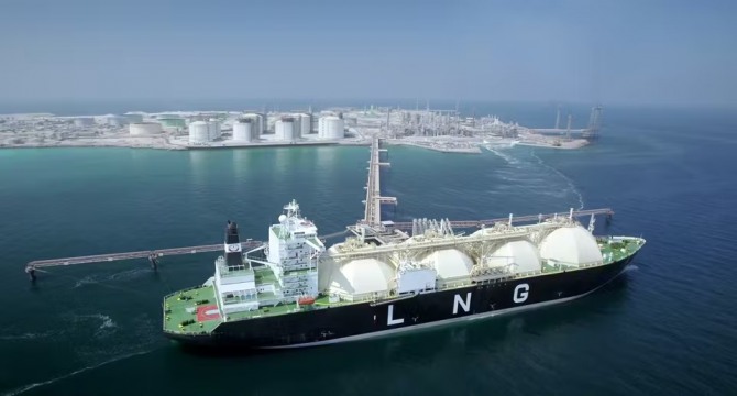 아랍에미리트의 LNG 생산기지.
