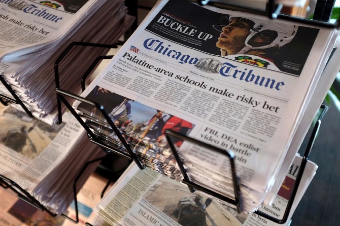 시카고 트리뷴 등 미국의 8개 주요 신문사가 자난달 30일(현지시각) 저작권 침해를 이유로 오픈AI와 마이크로소트프를 상대로 소송을 제기했다. 사진=AP/연합뉴스