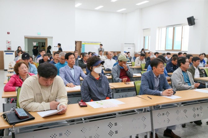 청도감말랭이 지리적표시 교육 모습. 사진=청도군