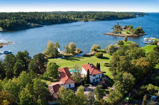 상당수 스웨덴 부호들이 별장을 두고 있는 스웨덴 베름되 섬의 부촌. 사진=크리스티인터내셔널리얼에스테이트