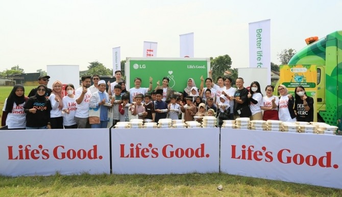 LG전자인도네시아의 사회 캠페인 '모두를 위한 더 나은 삶'이 성공적으로 마무리됐다.
