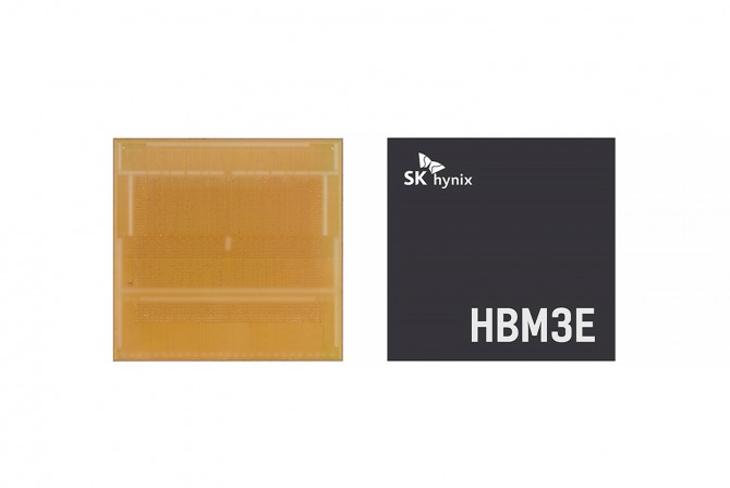 SK하이닉스가 엔비디아에 독점 공급하고 있는 HBM3E. 사진=SK하이닉스