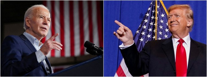 조 바이든 미국 대통령(왼쪽)과 도널드 트럼프 공화당 대선 후보. 사진=로이터