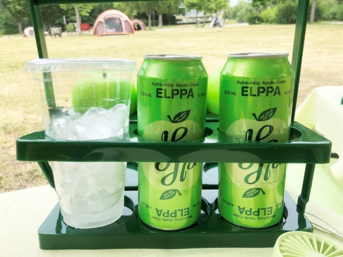 오비맥주의 애플 사이더 브랜드 ‘엘파’가 여의도 한강 공원에서 신제품 출시 기념행사를 진행한다. / 사진=김수식 기자