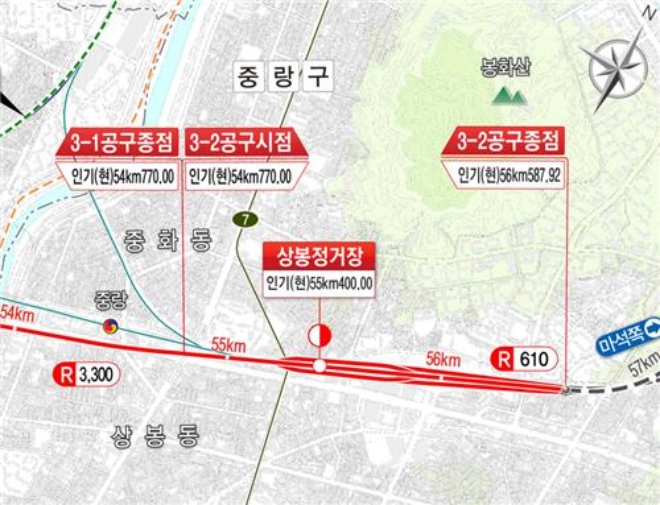 GTX-B노선 제3-2공구 위치도. 사진=HJ중공업 