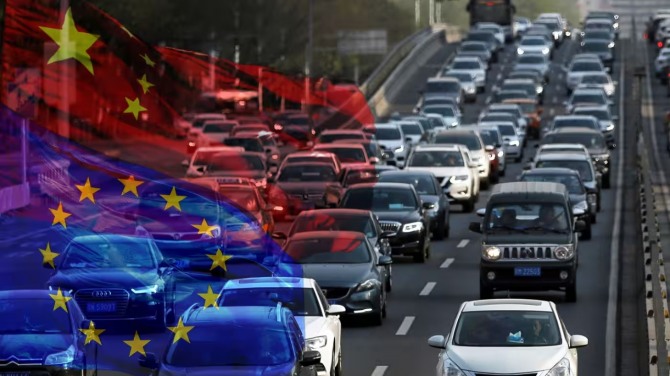 독일과 자동차 제조업체들이 중국산 전기 자동차에 높은 관세를 부과하려는 유럽연합의 움직임에 반발하고 있다. 사진=로이터