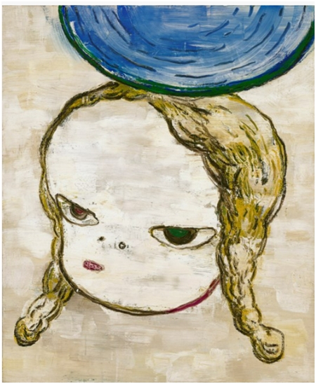 요시토모 나라(Yoshitomo Nara), The Pond Girl, oil on canvas, 72.7 x 60.6 cm, 1995  사진제공=투게더아트
