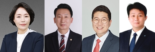 (왼쪽부터)평택시의회 김명숙, 강정구, 최준구, 이기형 의원. 사진=평택시의회