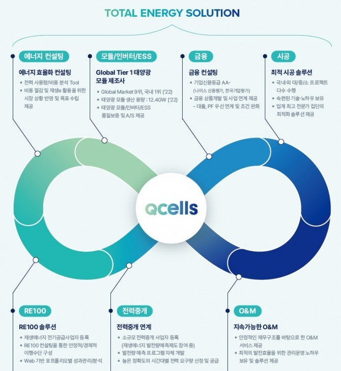 한화큐셀 에너지 컨설팅 사업 구조도. 사진=한화큐셀