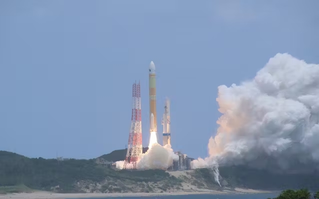 1일 가고시마현 다네가시마 우주센터에서 발사된 H3 로켓 3호기. 사진=일본 우주항공연구개발기구