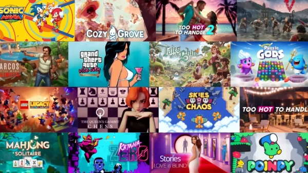 넷플릭스에 입점한 게임들의 이미지. 사진=넷플릭스 공식 유튜브 채널