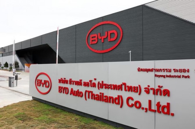 비야디는 4일(현지시간) 태국 라용 지역에 동남아 최초의 전기차 공장을 건설하고 가동에 들어갔다. 사진=로이터