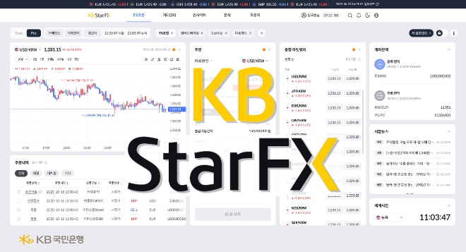 KB국민은행, 쉽고 빠른 차세대 외환매매 플랫폼 KB Star FX 리뉴얼 사진=KB국민은행