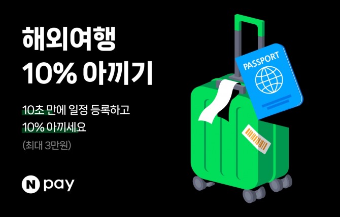 네이버페이가 '해외여행 10% 아끼기' 프로모션을 오는 12월 31일까지 진행한다. 사진=네이버페이