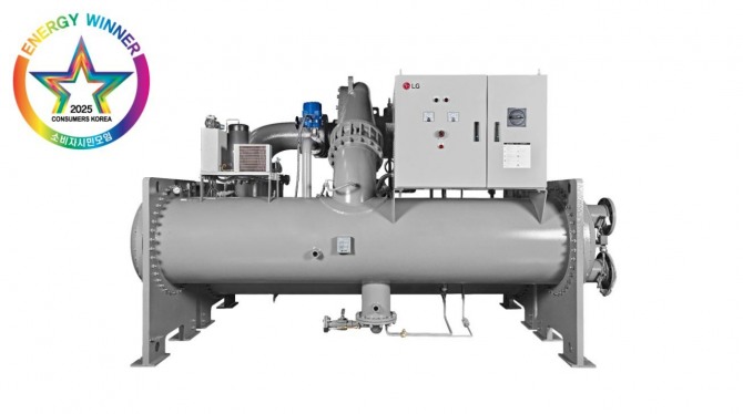 올해의 에너지위너상 '에너지대상'에 선정된 LG전자의 칠러 '무급유 터보 수열 히트펌프'. 사진=LG전자