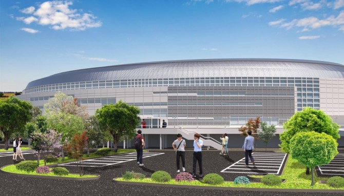 광명스피돔 태양광 발전 설비 조감도