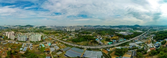 드론으로 촬영한 구월2 공공주택지구 전경. 사진=인천도시공사