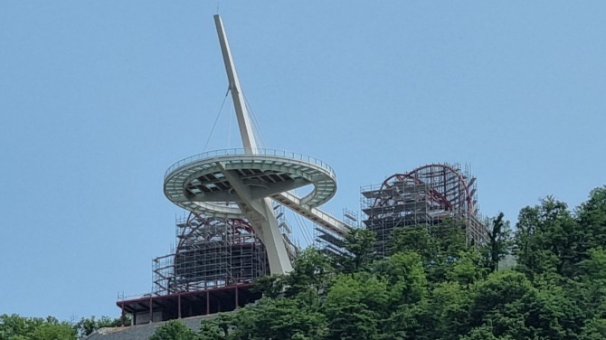 강화군 교동면 화개정원 공사가 한창인 2022년6월경이다 사진=유영재 기자