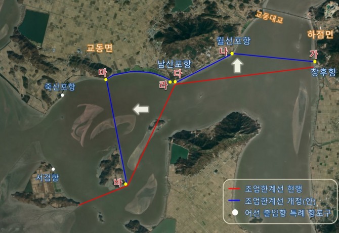 작년 11월 확장된 교동·창후 어장의 최종 조업 승인이 완료돼 새로운 어장에서 첫 조업이 지난 1일부터 시작됐다.  사진=강화군