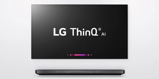 LG전자의 인공지능 씽큐(ThinQ) TV. 사진=LG