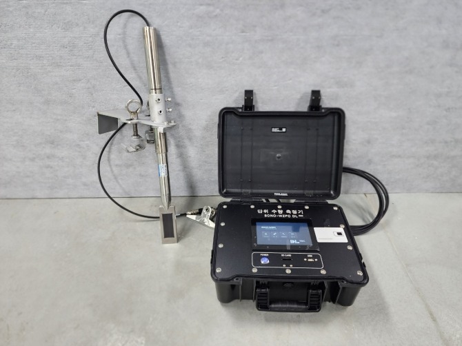 DL이앤씨가 콘크리트용 실시간 단위수량 측정기를 현장에 도입했다. 실시간 단위수량 측정기. 사진=DL이앤씨