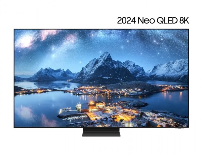 삼성전자의 2024년형 AI 스마트TV '2024 Neo QLED 8K QND800'. 타이젠 OS를 7년간 업데이트받을 수 있다. 사진=삼성전자