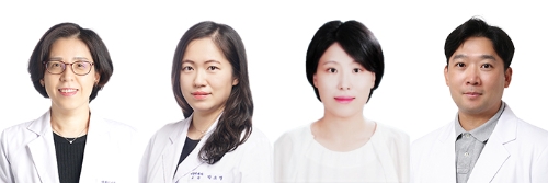 왼쪽부터 고대안산병원 내분비내과 김난희, 박소영 교수, 의생명연구센터 김민희, 김재영 교수. 사진=고대의료원