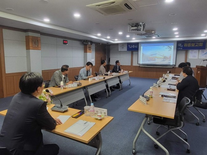 동부노인복지관 증축 설계용역 최종보고회. 사진=나주시