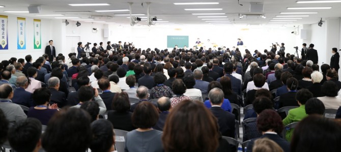 지난 6일 인천 지역 목회자들이 ‘신천지 인천 전도 대성회’강연을 듣고 있다. 사진=신천지예수교회